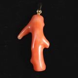 Japanese Natural Gem Coral Pendanttop 1.96g (ID:93520)