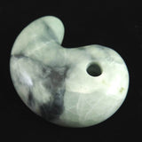 Natural Itoigawa Jadeite Green 78mm Magatama 268.5g with Certificate (ID:93613)
