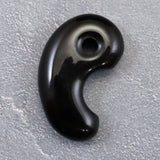 Japanese Natural Obsidian 27mm Magatama 3.7g (ID:93892)