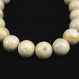 Japanese Natural Tourmaline Himekawa Rhyolite 10mm Bead Bracelet 28.0g (ID:93983)