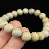 Japanese Natural Tourmaline Himekawa Rhyolite 10mm Bead Bracelet 28.0g (ID:93983)