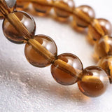 Japanese Natural Smoky Quartz 8mm Bead Bracelet 15.2g (ID:94199)