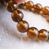 Japanese Natural Smoky Quartz 8mm Bead Bracelet 15.2g (ID:94199)