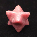 Japanese Natural Rhodonite 15mm Star Polyhedron 2.4g (ID:95448)
