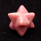 Japanese Natural Rhodonite 15mm Star Polyhedron 2.4g (ID:95448)