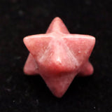 Japanese Natural Rhodonite 15mm Star Polyhedron 2.4g (ID:95448)