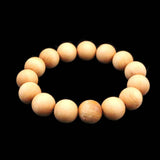 Japanese Natural Izumo Black Pine Wood 15mm Bead Bracelet 19.9g (ID:95496)