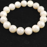 Japanese Natural Agate 12mm Bead Bracelet 42.8g (ID:95568)