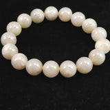 Japanese Natural Agate 12mm Bead Bracelet 42.8g (ID:95568)