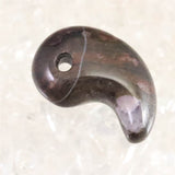 Japanese Natural Botan Stone Red 21mm Magatama 2.5g (ID:96022)