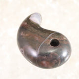 Japanese Natural Botan Stone Red 21mm Magatama 2.5g (ID:96022)