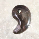 Japanese Natural Botan Stone Red 21mm Magatama 2.5g (ID:96022)