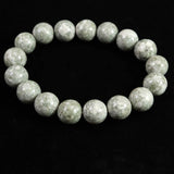 Japanese Natural Mt. Fuji Sazare Stone Bead Bracelet 12mm 41.0g with Certificate (ID:96768)