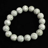 Japanese Natural Mt. Fuji Sazare Stone Bead Bracelet 12mm 41.0g with Certificate (ID:96768)