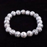 Japanese Natural Angel Snow Lite 10mm Bead Bracelet 26.2g (ID:96864)