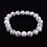 Japanese Natural Angel Snow Lite 10mm Bead Bracelet 26.2g (ID:96864)
