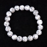 Japanese Natural Angel Snow Lite 10mm Bead Bracelet 26.2g (ID:96864)