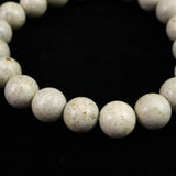 Japanese Natural Tourmaline Himekawa Rhyolite 10mm Bead Bracelet 27.5g (ID:97175)