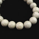 Japanese Natural Tourmaline Himekawa Rhyolite 10mm Bead Bracelet 27.5g (ID:97175)