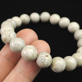 Japanese Natural Tourmaline Himekawa Rhyolite 10mm Bead Bracelet 27.5g (ID:97175)