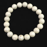 Japanese Natural Tourmaline Himekawa Rhyolite 10mm Bead Bracelet 27.5g (ID:97175)