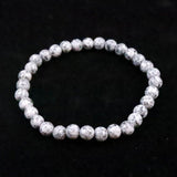 Japanese Natural Angel Snow Lite 6mm Bead Bracelet 9.8g (ID:97265)