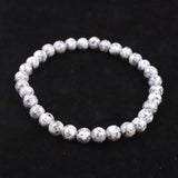 Japanese Natural Angel Snow Lite 6mm Bead Bracelet 9.8g (ID:97265)