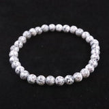 Japanese Natural Angel Snow Lite 6mm Bead Bracelet 9.8g (ID:97265)