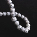 Japanese Natural Angel Snow Lite 6mm Bead Bracelet 9.8g (ID:97265)