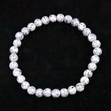 Japanese Natural Angel Snow Lite 6mm Bead Bracelet 9.8g (ID:97265)