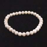 Japanese Natural Ninigi Quartz 6mm Bead Bracelet 9.8g (ID:97430)