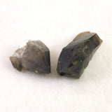 Japanese Natural Morion Black Quartz 22mm Rough Stone Set of 2 22.5g (ID:97661)