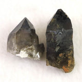 Japanese Natural Morion Black Quartz 22mm Rough Stone Set of 2 22.5g (ID:97661)
