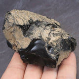 Japanese Natural Obsidian 62mm Rough Stone 126.2g (ID:97794)