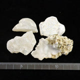 Japanese Natural Chalcedony 40mm Rough Stone Set of 4 80.1g (ID:98136)