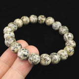 Japanese Natural Kurama Diorite 10mm Bead Bracelet 28.3g (ID:98178)