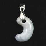 Natural Itoigawa Jadeite Blue Magatama Pendant 3.3g with Certificate (ID:98202)