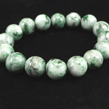 Natural Itoigawa Jadeite Light Green 13.3mm Bead Bracelet 58.7g with Certificate (ID:98600)
