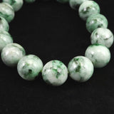 Natural Itoigawa Jadeite Light Green 13.3mm Bead Bracelet 58.7g with Certificate (ID:98600)