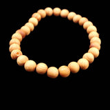Japanese Natural Izumo Black Pine Wood 6mm Bead Bracelet 3.1g (ID:98602)