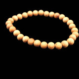 Japanese Natural Izumo Black Pine Wood 6mm Bead Bracelet 3.1g (ID:98602)