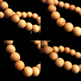 Japanese Natural Izumo Black Pine Wood 6mm Bead Bracelet 3.1g (ID:98602)