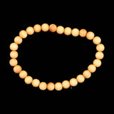 Japanese Natural Izumo Black Pine Wood 6mm Bead Bracelet 3.1g (ID:98602)