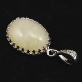 Japanese Natural Quartz 19mm Oval Pendanttop 3.6g (ID:98764)