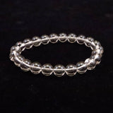 Japanese Natural Included Quartz 8mm Bead Bracelet 18.1g (ID:98999)