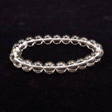 Japanese Natural Included Quartz 8mm Bead Bracelet 18.1g (ID:98999)