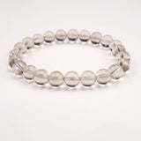 Japanese Natural Included Quartz 8mm Bead Bracelet 18.1g (ID:98999)