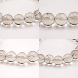 Japanese Natural Included Quartz 8mm Bead Bracelet 18.1g (ID:98999)