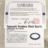 Japanese Natural Gray Inclusions Morion Black Quartz B Grade 12mm Single Bead (ID:YKK)