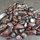 Japanese Natural Vermilion Obsidian Hana Tokachi 5mm Mineral Chips 100g (ID:28789)